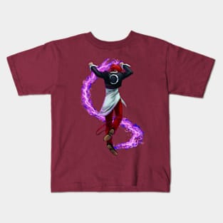 Purple fire Kids T-Shirt